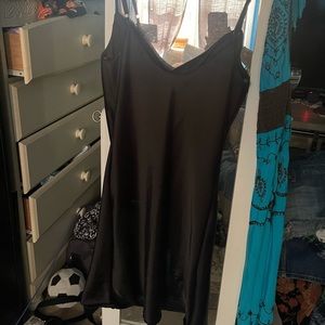 Black Satin Dress